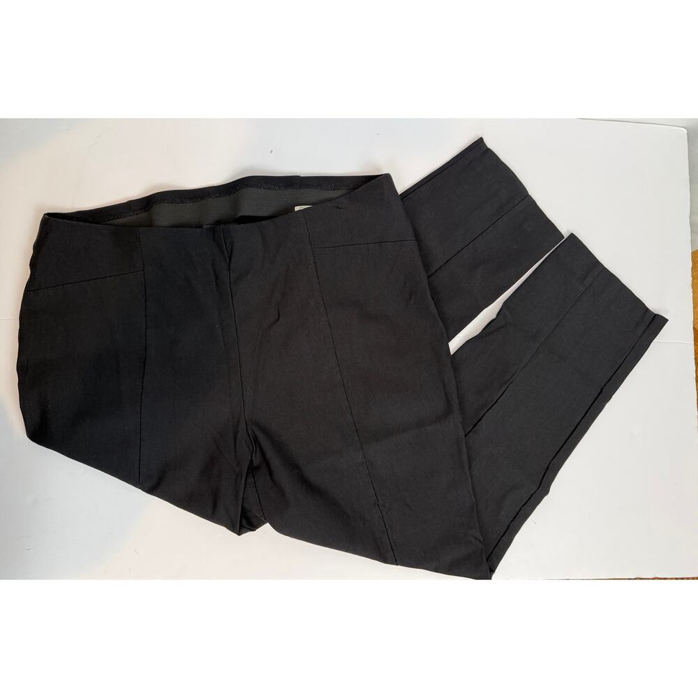 Chico's So Slimming Black Pull On Ankle Pants Size 2.5 (US 14) Slimming Fit